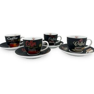 NEW Sara Cucina R1005 4-Piece 3oz Espresso Set